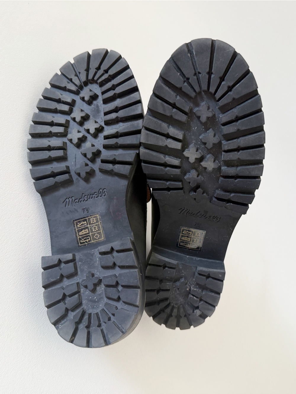 Madewell Shoes The Bradley Leather Lug Sole Penny Loafers Preppy Chic Black 7.5 - Picture 13 of 16